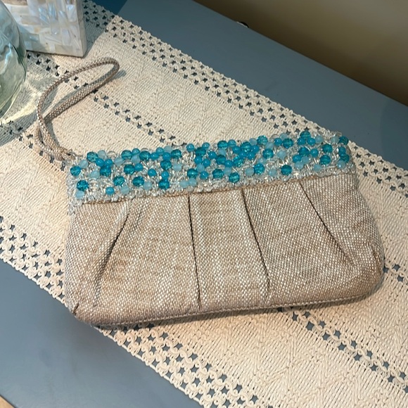 VTG Beautiful Banana Republic Clutch🩵 ‼️PRICE DROP‼️ - Picture 1 of 3